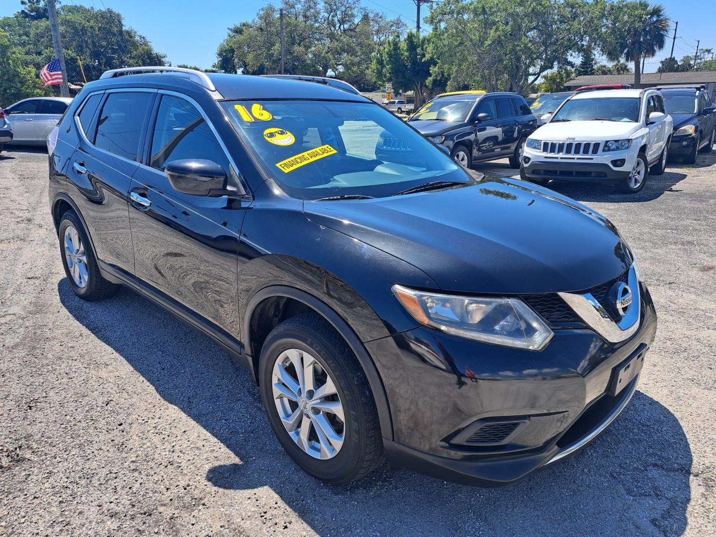 2016 Black Nissan Rogue (KNMAT2MVXGP) , located at 1181 Aurora Rd, Melbourne, FL, 32935, (321) 241-1100, 28.132914, -80.639175 - Photo#1